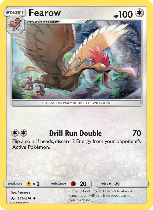 Fearow — Unbroken Bonds #146 (Pokémon TCG card)