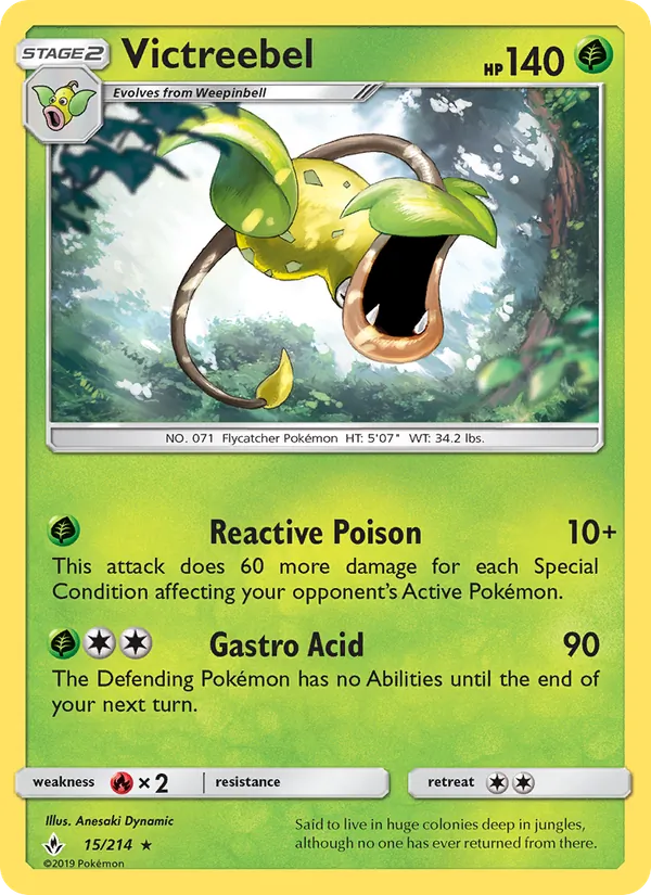 Victreebel — Unbroken Bonds #15 (Pokémon TCG card)