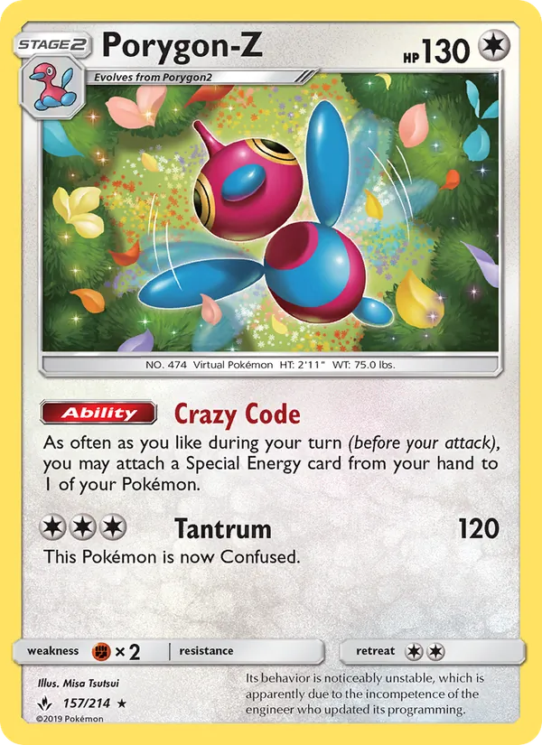 Porygon-Z — Unbroken Bonds #157 (Pokémon TCG card)