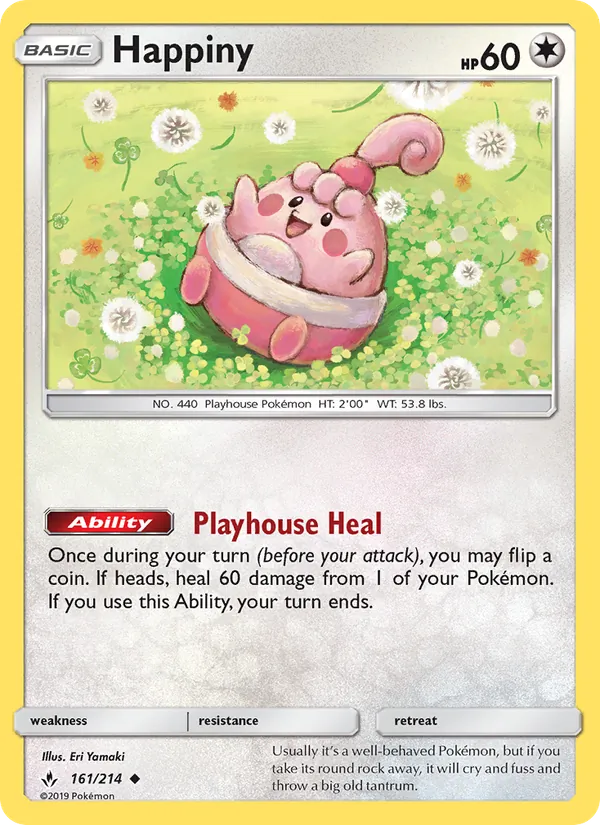 Happiny — Unbroken Bonds #161 (Pokémon TCG card)