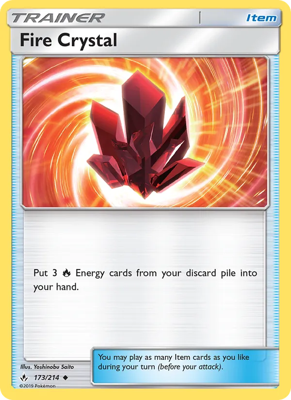 Fire Crystal — Unbroken Bonds #173 (Pokémon TCG card)