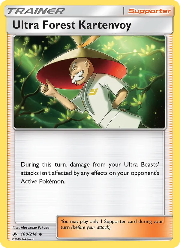 Ultra Forest Kartenvoy — Unbroken Bonds #188 (Pokémon TCG card)