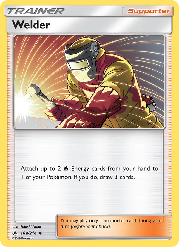 Welder — Unbroken Bonds #189 (Pokémon TCG card)
