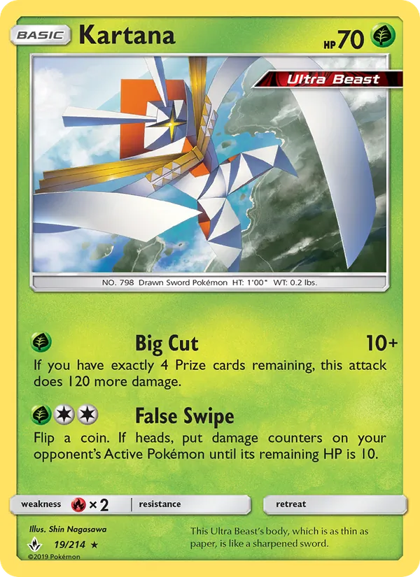 Kartana — Unbroken Bonds #19 (Pokémon TCG card)