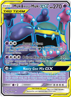 Muk & Alolan Muk GX (Unbroken Bonds #196)