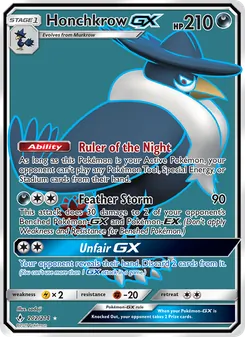 Honchkrow GX (Unbroken Bonds #202)