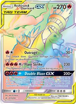 Reshiram & Charizard GX (Unbroken Bonds #217)
