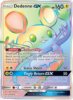 Dedenne GX (Unbroken Bonds #219)