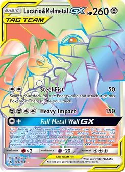 Lucario & Melmetal GX (Unbroken Bonds #224)