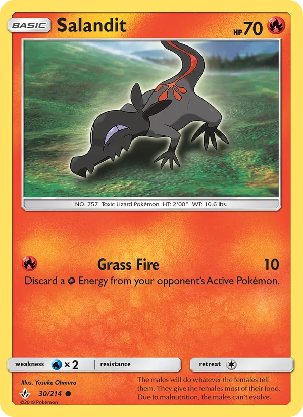 Salandit — Unbroken Bonds #30 (Pokémon TCG card)