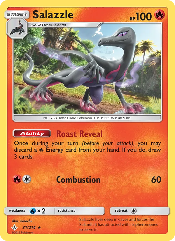 Salazzle — Unbroken Bonds #31 (Pokémon TCG card)
