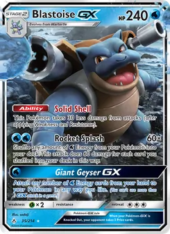 Blastoise GX (Unbroken Bonds #35)
