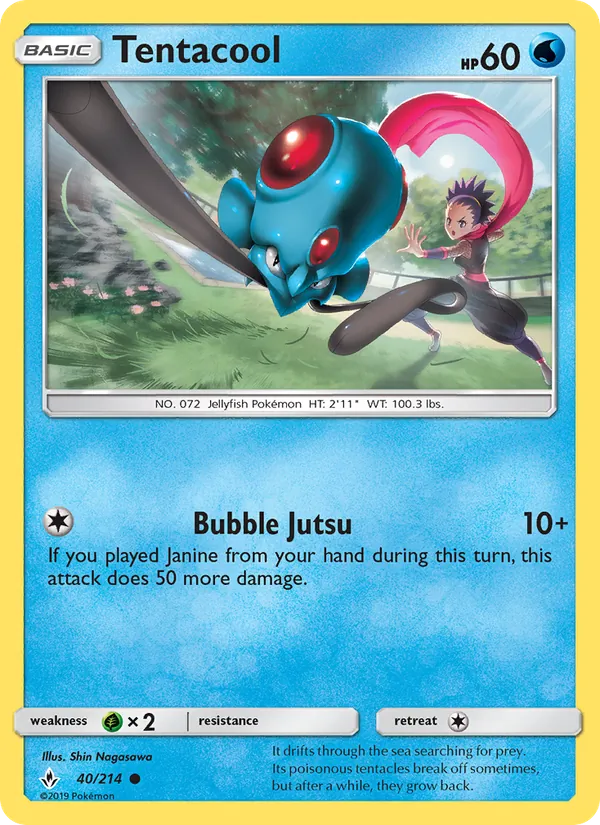 Tentacool — Unbroken Bonds #40 (Pokémon TCG card)