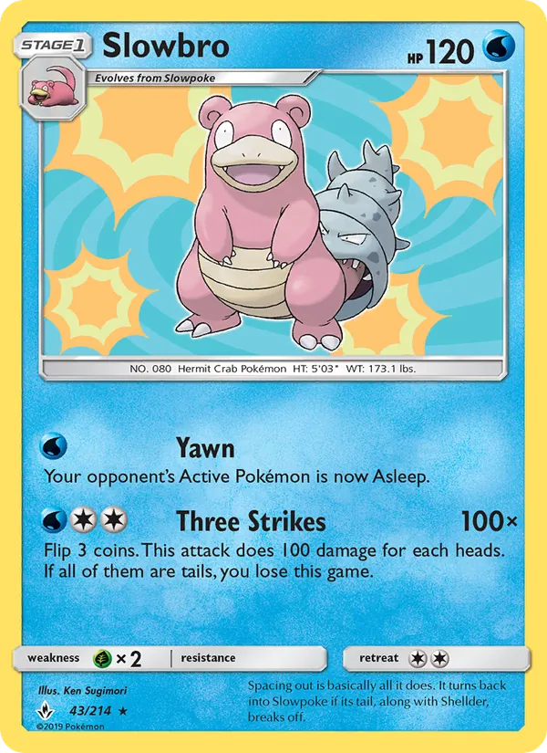 Slowbro — Unbroken Bonds #43 (Pokémon TCG card)
