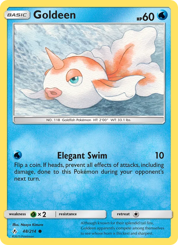 Goldeen — Unbroken Bonds #48 (Pokémon TCG card)