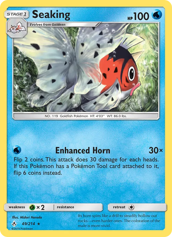 Seaking — Unbroken Bonds #49 (Pokémon TCG card)