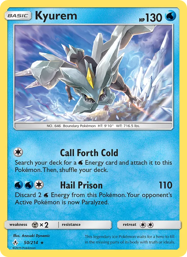 Kyurem — Unbroken Bonds #50 (Pokémon TCG card)
