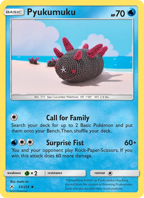 Pyukumuku — Unbroken Bonds #53 (Pokémon TCG card)