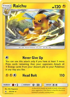 Raichu (Unbroken Bonds #55)