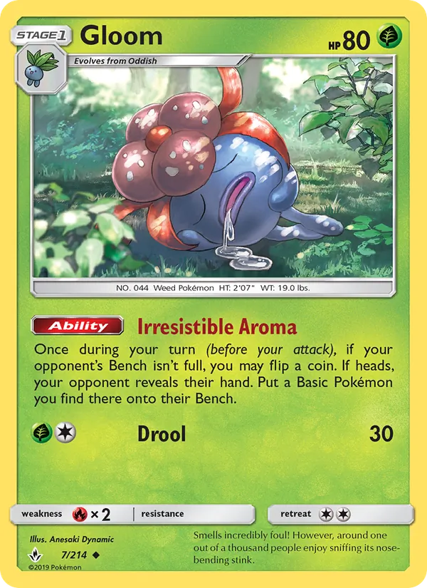 Gloom — Unbroken Bonds #7 (Pokémon TCG card)