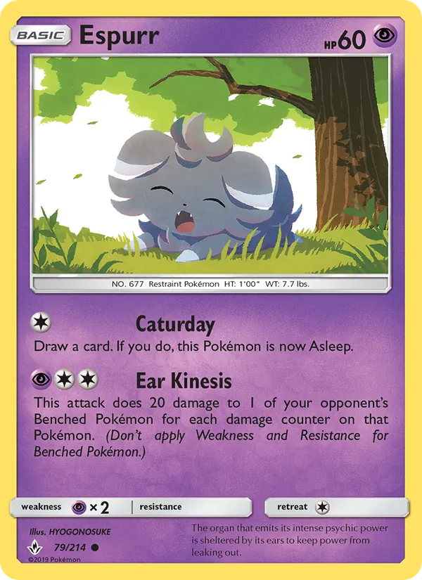 Espurr — Unbroken Bonds #79 (Pokémon TCG card)