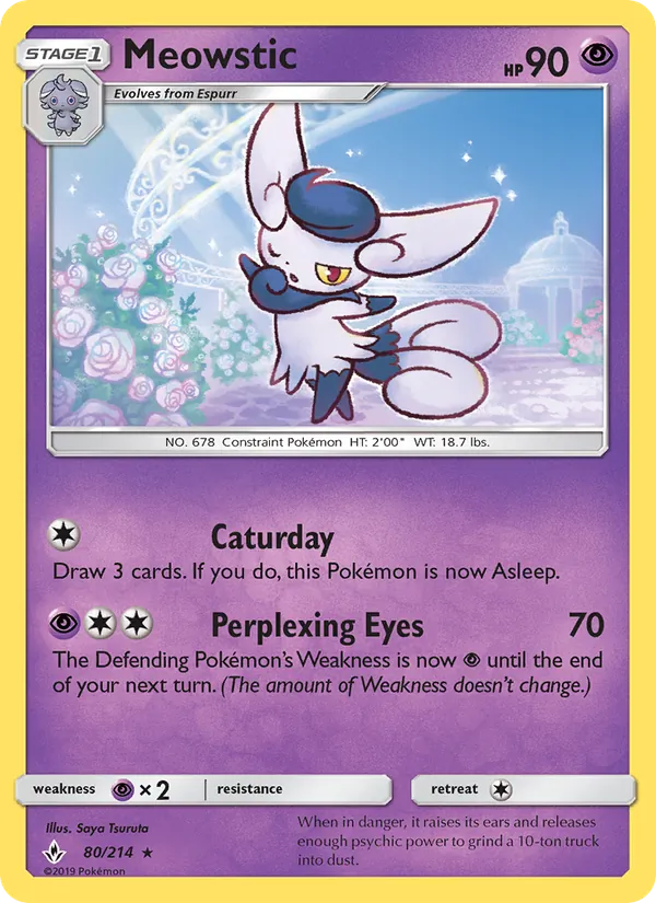 Meowstic — Unbroken Bonds #80 (Pokémon TCG card)