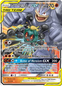 Marshadow & Machamp GX (Unbroken Bonds #82)
