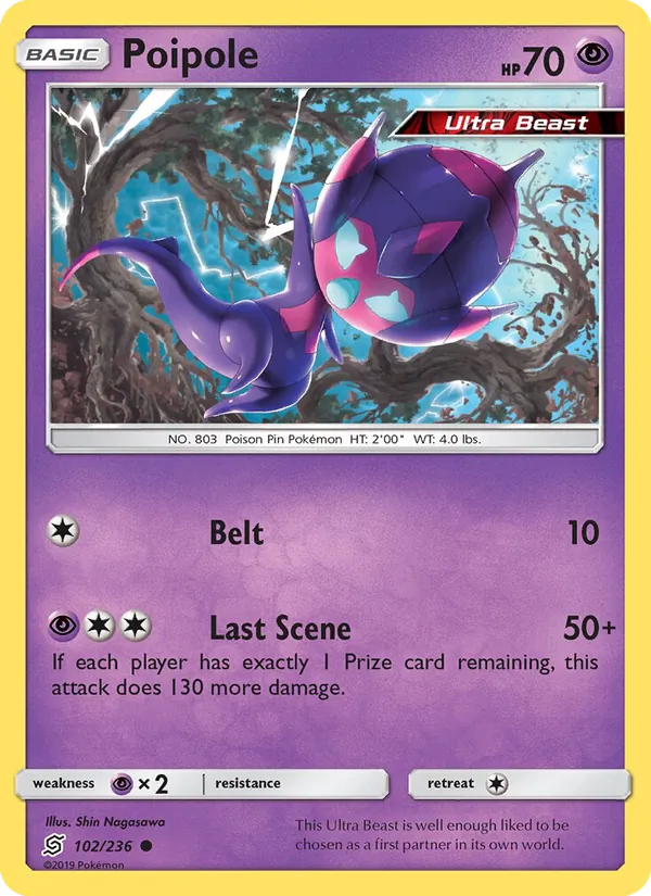 Poipole — Unified Minds #102 (Pokémon TCG card)