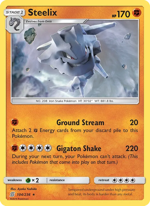 Steelix — Unified Minds #104 (Pokémon TCG card)