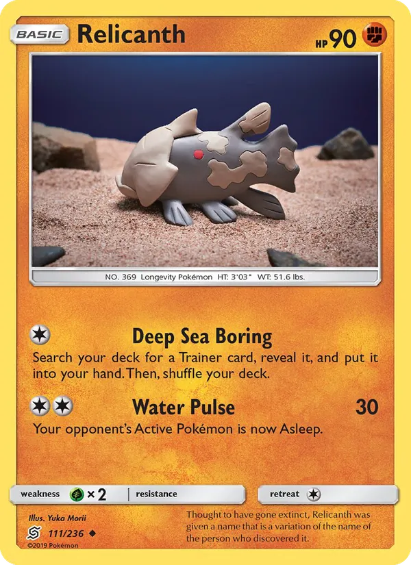 Relicanth — Unified Minds #111 (Pokémon TCG card)