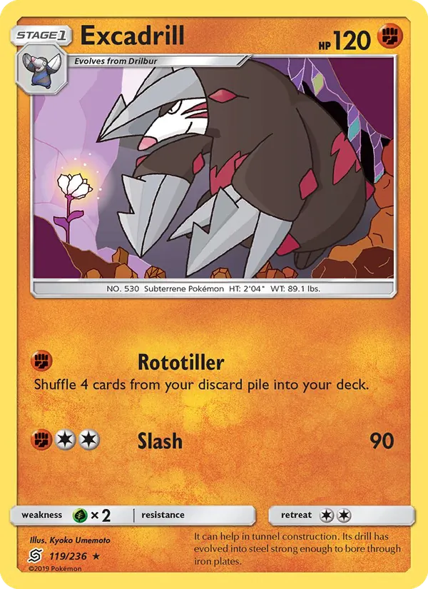 Excadrill — Unified Minds #119 (Pokémon TCG card)