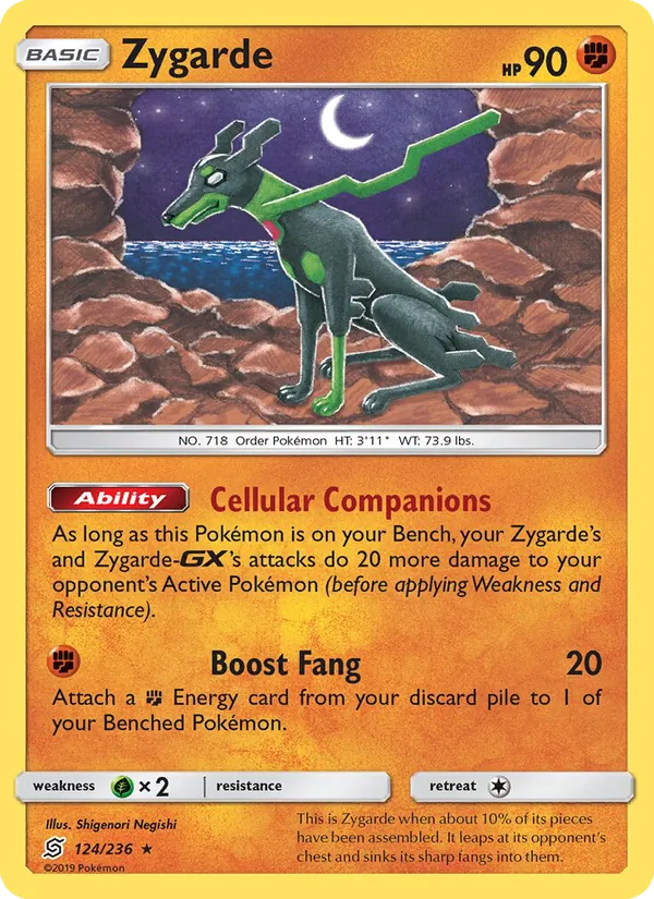 Zygarde — Unified Minds #124 (Pokémon TCG card)