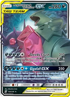 Mega Sableye & Tyranitar GX (Unified Minds #126)