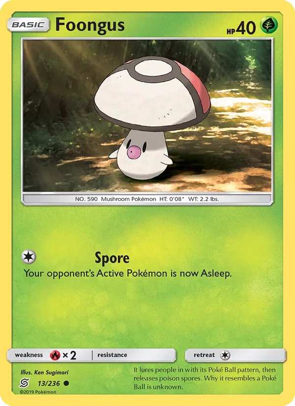 Foongus — Unified Minds #13 (Pokémon TCG card)