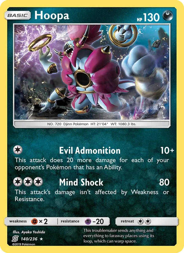 Hoopa — Unified Minds #140 (Pokémon TCG card)