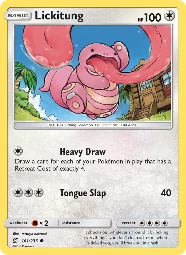 Lickitung — Unified Minds #161 (Pokémon TCG card)