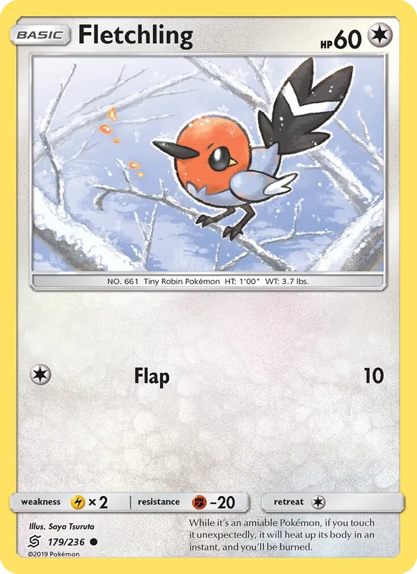 Fletchling — Unified Minds #179 (Pokémon TCG card)