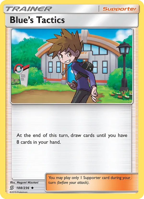 Blue’s Tactics — Unified Minds #188 (Pokémon TCG card)