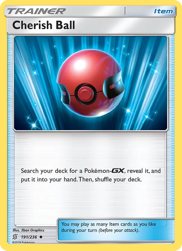 Cherish Ball — Unified Minds #191 (Pokémon TCG card)
