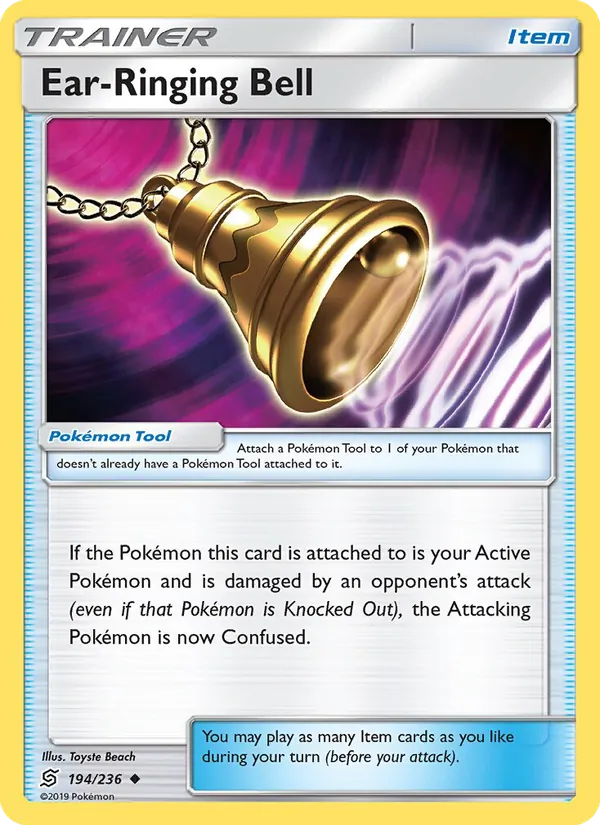 Ear-Ringing Bell — Unified Minds #194 (Pokémon TCG card)