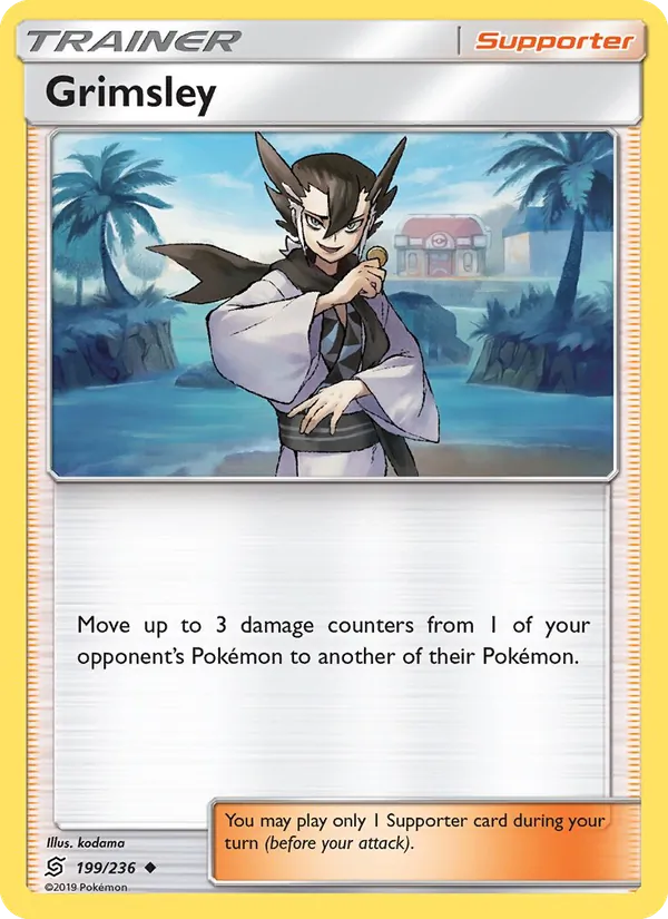Grimsley — Unified Minds #199 (Pokémon TCG card)