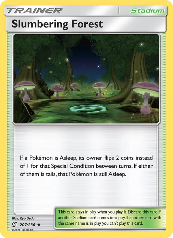 Slumbering Forest — Unified Minds #207 (Pokémon TCG card)