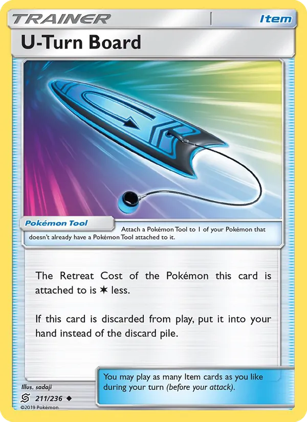 U-Turn Board — Unified Minds #211 (Pokémon TCG card)