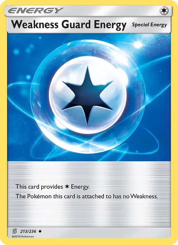 Weakness Guard Energy — Unified Minds #213 (Pokémon TCG card)