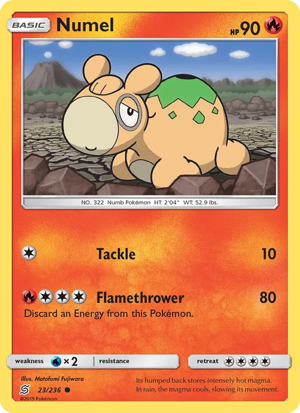 Numel — Unified Minds #23 (Pokémon TCG card)