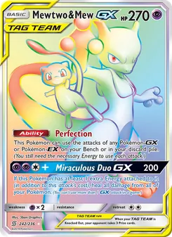 Mewtwo & Mew GX (Unified Minds #242)