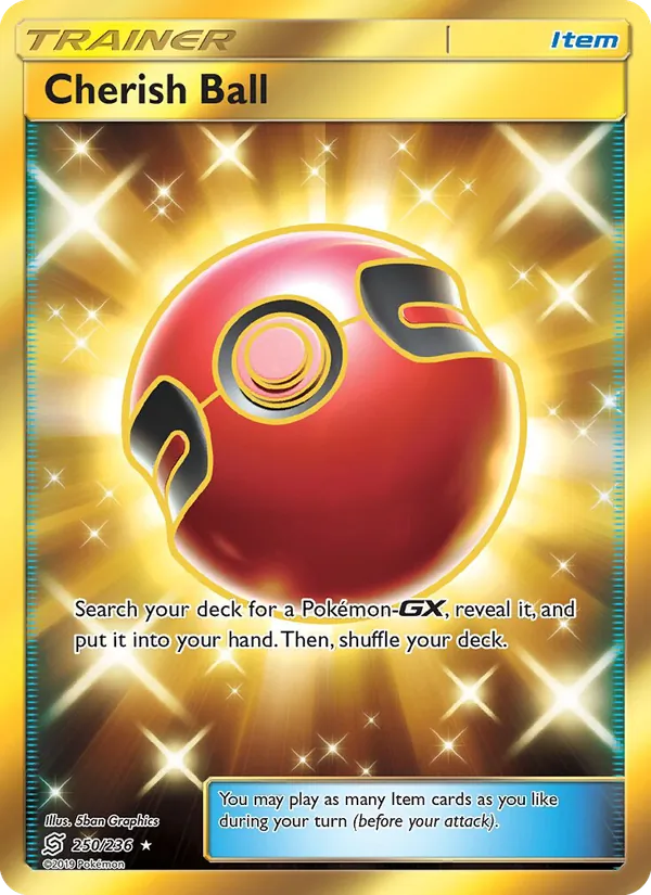 Cherish Ball — Unified Minds #250 (Pokémon TCG card)