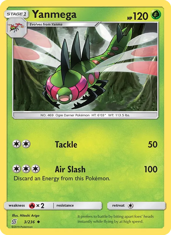 Yanmega — Unified Minds #3 (Pokémon TCG card)