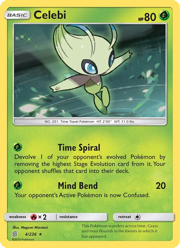 Celebi — Unified Minds #4 (Pokémon TCG card)