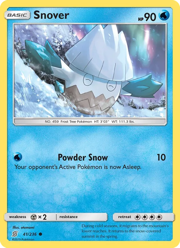Snover — Unified Minds #41 (Pokémon TCG card)